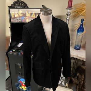 Express men’s Slim black  Corduroy Suit Jacket
